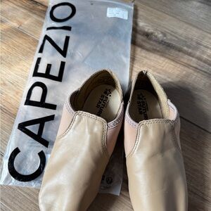 Capezio Tan Slip-On Jazz Dance Shoes